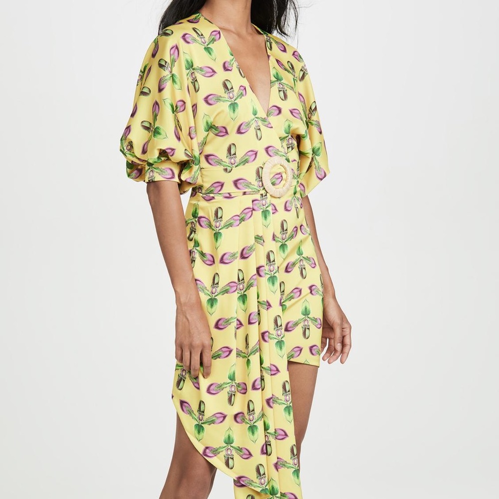 PatBO
Asymmetrical Belted Mini Dress Floral Sz 2